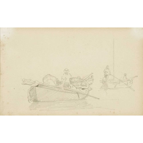 FRAN�OIS BOCION : 'Deux barques de p�cheurs' (DOBIASCHOFSKY AUKTIONEN AG)