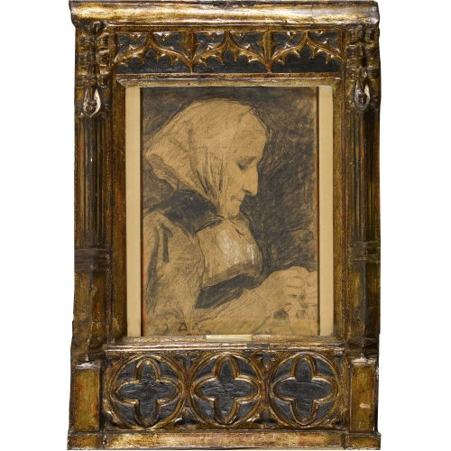 ALBERT ANKER : 'Femme travaillant' (DOBIASCHOFSKY AUKTIONEN AG)