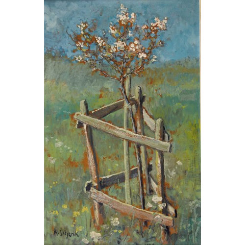 KARL SCHENK : Bl�hendes Obstb�umchen (DOBIASCHOFSKY AUKTIONEN AG)