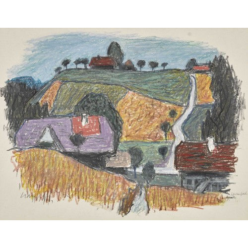 FRED STAUFFER : H�gelige Landschaft (DOBIASCHOFSKY AUKTIONEN AG)