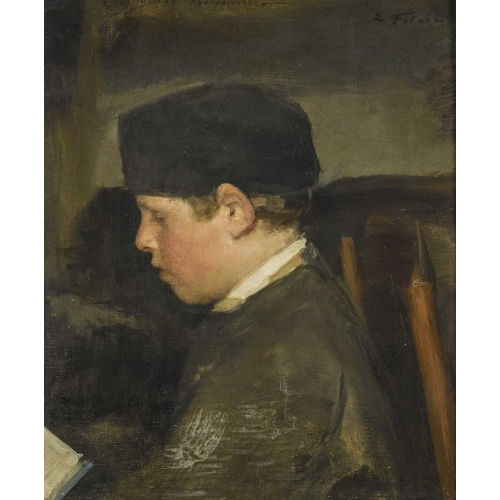 �MILE FRIANT : Sitzender Knabe im Profil (DOBIASCHOFSKY AUKTIONEN AG)