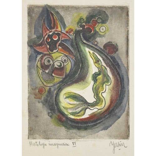 ALBERT EDGAR YERSIN : 'Histologie imaginaire VI' (DOBIASCHOFSKY AUKTIONEN AG)