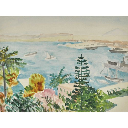 PAUL CAMENISCH : Hafen von Sirakus (DOBIASCHOFSKY AUKTIONEN AG)