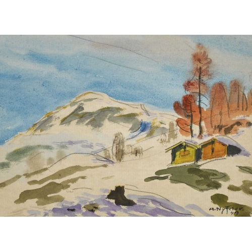 ALBERT NYFELER : 'Bei Hockenalp' (DOBIASCHOFSKY AUKTIONEN AG)