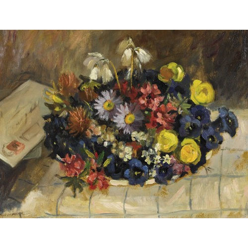 REN�E YOLANDA HAUSER : Nature morte aux fleurs (DOBIASCHOFSKY AUKTIONEN AG)