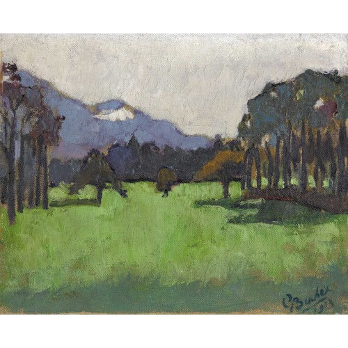 GUSTAVE BUCHET : 'Paysage du Genevois' (DOBIASCHOFSKY AUKTIONEN AG)