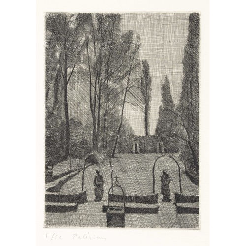 G�RARD DE PAL�ZIEUX : 'Le jardin de la Villa Velluti' (DOBIASCHOFSKY AUKTIONEN AG)