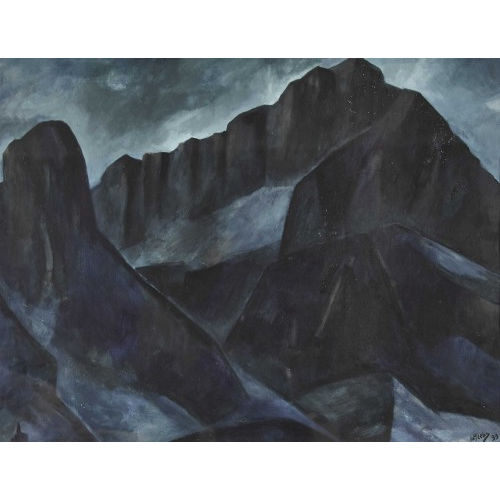 WALTER KREBS : N�chtliche Berglandschaft (DOBIASCHOFSKY AUKTIONEN AG)
