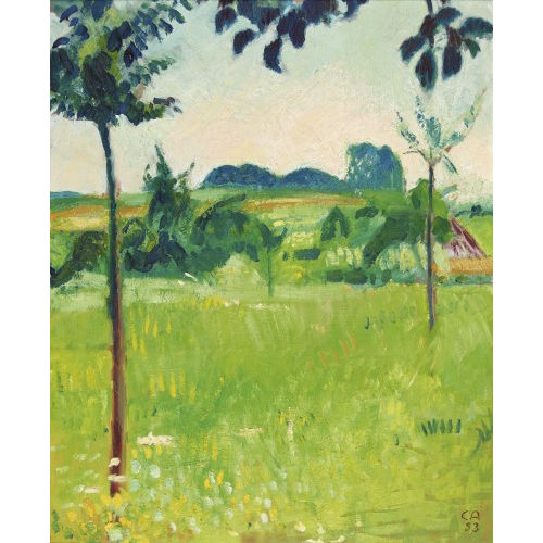 CUNO AMIET : 'Landschaft bei Oschwand' (DOBIASCHOFSKY AUKTIONEN AG)