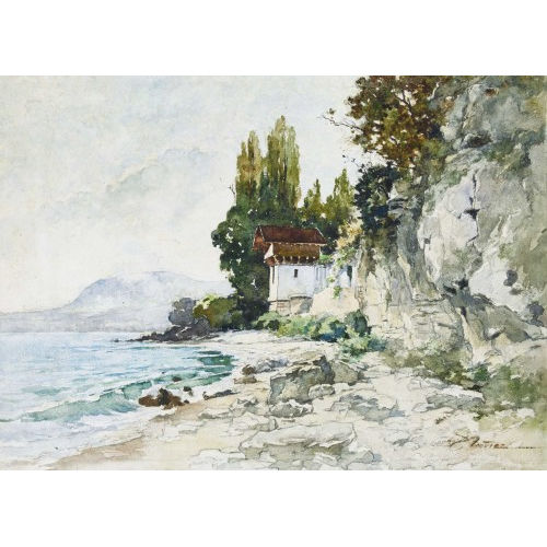 PAUL BOUVIER : Au bord du lac (DOBIASCHOFSKY AUKTIONEN AG)