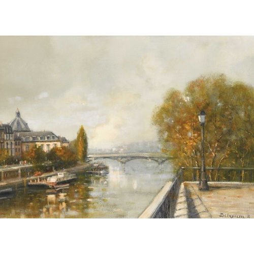 ROGER DELAPIERRE : 'Pont des Arts, Paris' (DOBIASCHOFSKY AUKTIONEN AG)