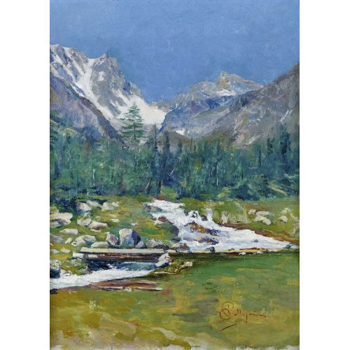 CARLO PELLEGRINI : 'Val d′Arpette bei Champex' (DOBIASCHOFSKY AUKTIONEN AG)