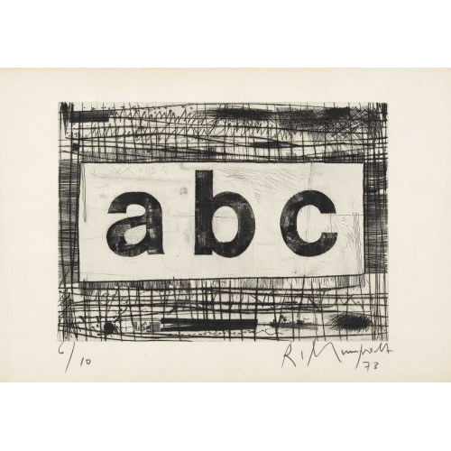 RUDOLF MUMPRECHT : 'abc' (DOBIASCHOFSKY AUKTIONEN AG)