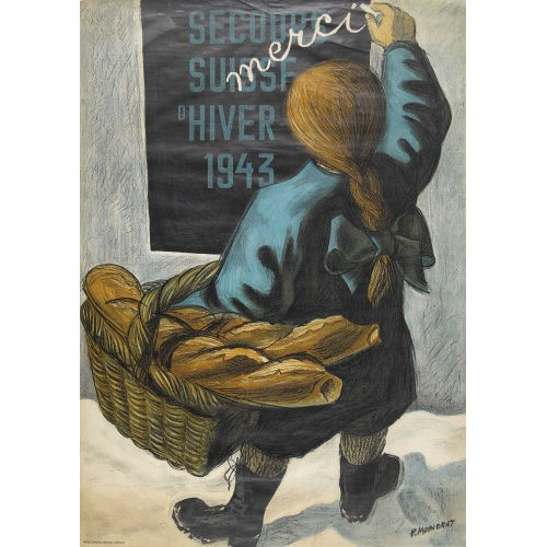 PIERRE MONNERAT : 'Merci, Secours Suisse d′Hiver 1943' (DOBIASCHOFSKY AUKTIONEN AG)