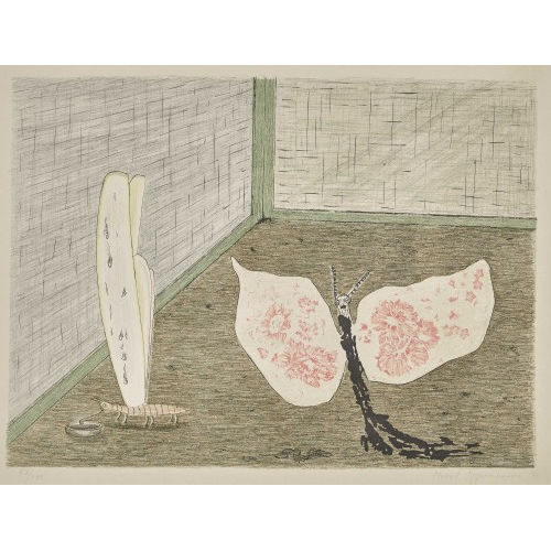 MERET OPPENHEIM : 'Die Seidenmotte und die stolze Rosamunde' (DOBIASCHOFSKY AUKTIONEN AG)