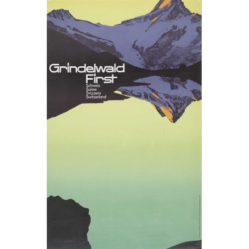 MARC RUDIN : 'Grindelwald First Schweiz Suisse Svizzera Switzerland' (DOBIASCHOFSKY AUKTIONEN AG)