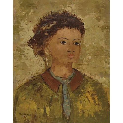 MARGHERITA OSSWALD-TOPPI : M�dchenportr�t (DOBIASCHOFSKY AUKTIONEN AG)