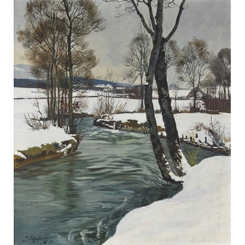 PAUL SCH�RCH : Winterliche Bachlandschaft (DOBIASCHOFSKY AUKTIONEN AG)