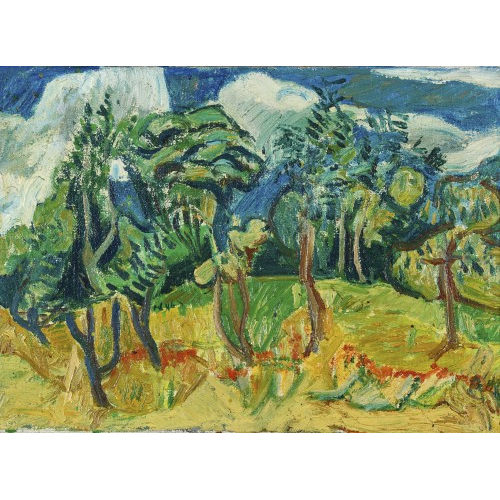 ROLF D�RIG : Expressive Landschaftspartie bei Cr�teil (DOBIASCHOFSKY AUKTIONEN AG)