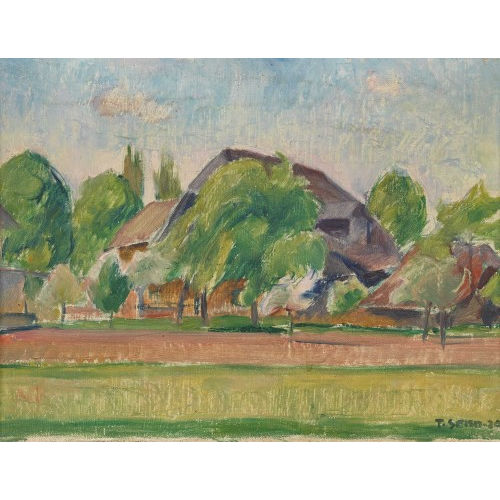 TRAUGOTT SENN : Sommerliche Landschaft mit Geh�ft (DOBIASCHOFSKY AUKTIONEN AG)