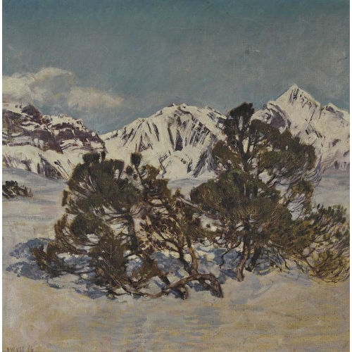 PAUL WYSS : Winterliches Gantrischgebiet (DOBIASCHOFSKY AUKTIONEN AG)