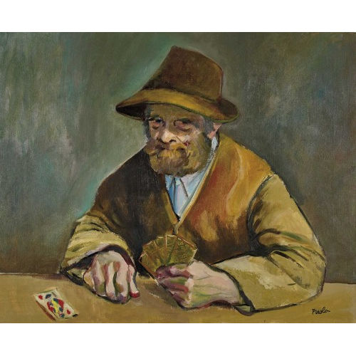 PAUL JAKOB) PAOLO (EIGTL. M�LLER : Der Kartenspieler (DOBIASCHOFSKY AUKTIONEN AG)