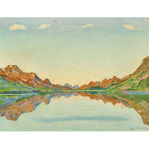 FERDINAND HODLER : 'Silvaplana im Herbst' (DOBIASCHOFSKY AUKTIONEN AG)
