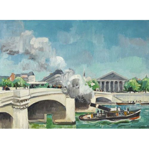 ALBERT NEUENSCHWANDER : 'Pont de la Concorde' (DOBIASCHOFSKY AUKTIONEN AG)