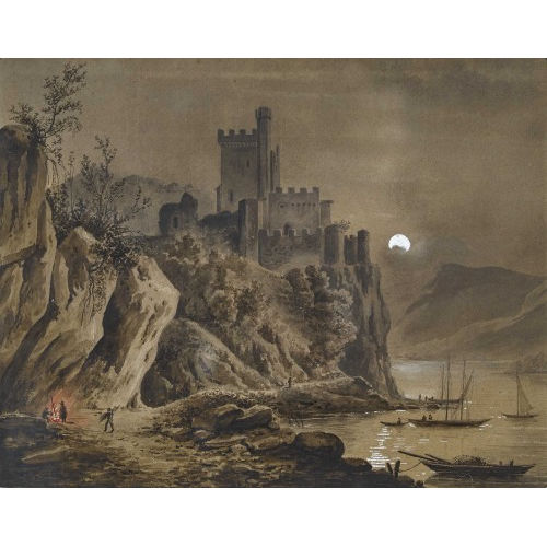 FRAN�OIS BOCION : 'Ch�teau au clair de lune' (DOBIASCHOFSKY AUKTIONEN AG)