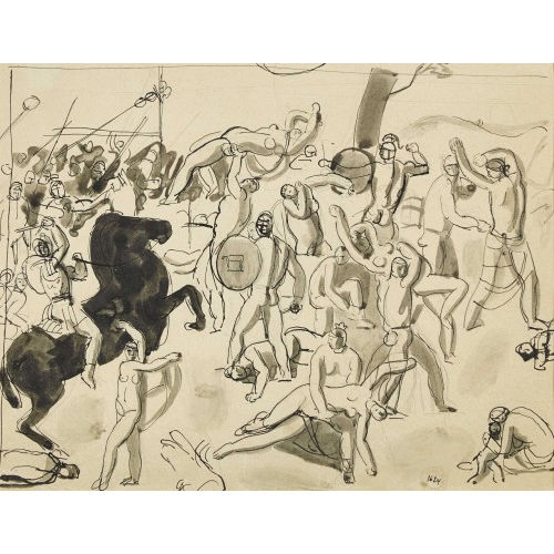 MAURICE BARRAUD : 'Raub der Sabinerinnen' (DOBIASCHOFSKY AUKTIONEN AG)