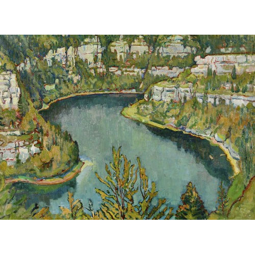 CHARLES L′EPLATTENIER : Herbstliche Doubslandschaft (DOBIASCHOFSKY AUKTIONEN AG)