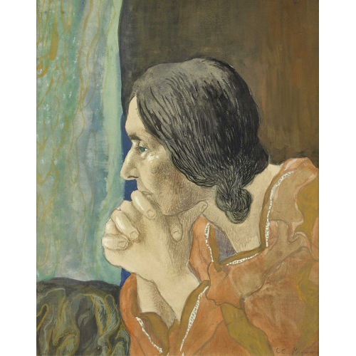 CHARLES-CLOS OLSOMMER : Femme pensive (DOBIASCHOFSKY AUKTIONEN AG)