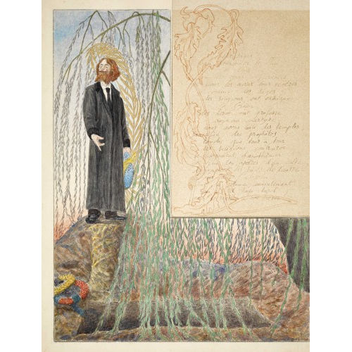 CARLOS (EIGTL. SCHWABE SCHWABE : 'Homme devant une tombe' (DOBIASCHOFSKY AUKTIONEN AG)