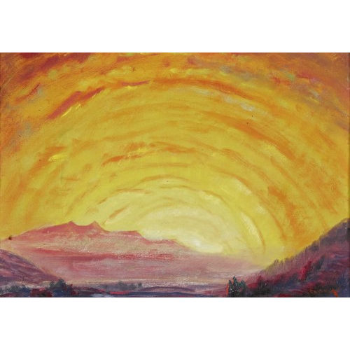 ANDR� JEAN EVARD : Weite Landschaft in der Abendsonne (DOBIASCHOFSKY AUKTIONEN AG)