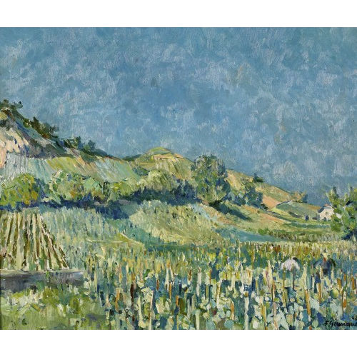 FERNAND GIAUQUE : Landschaft mit Weinbergen (DOBIASCHOFSKY AUKTIONEN AG)
