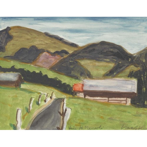 FRED STAUFFER : H�gelige Landschaft (DOBIASCHOFSKY AUKTIONEN AG)