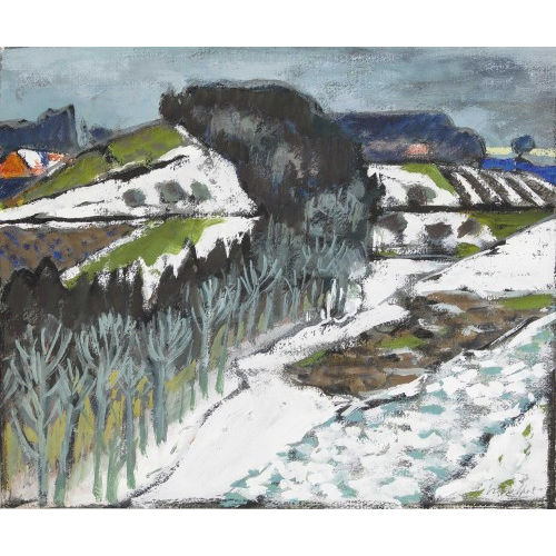 FRED STAUFFER : Vorfr�hlingslandschaft (DOBIASCHOFSKY AUKTIONEN AG)