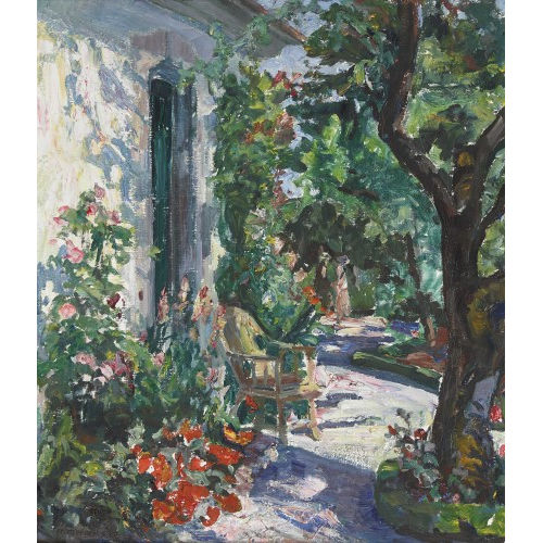 ALFRED MARXER : Sommerliche Gartenpartie (DOBIASCHOFSKY AUKTIONEN AG)