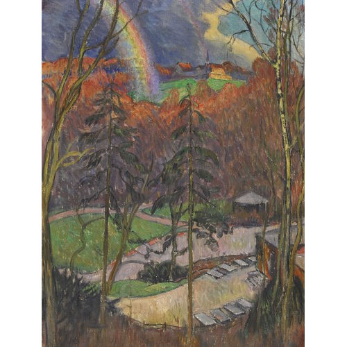 BURKHARD MANGOLD : 'Fr�hlingslandschaft' (DOBIASCHOFSKY AUKTIONEN AG)