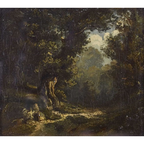 TH�ODORE ROUSSEAU : Sous bois (DOBIASCHOFSKY AUKTIONEN AG)