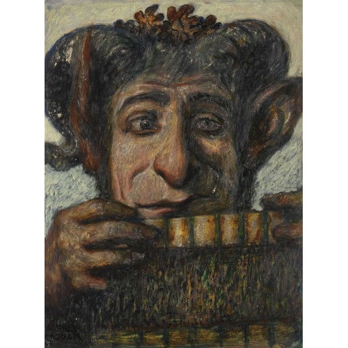 ADOLF FREY-MOOCK : Musizierender Satyr (DOBIASCHOFSKY AUKTIONEN AG)