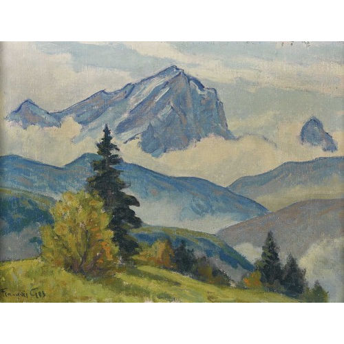 FRAN�OIS GOS : Berglandschaft bei Chesi�res (DOBIASCHOFSKY AUKTIONEN AG)
