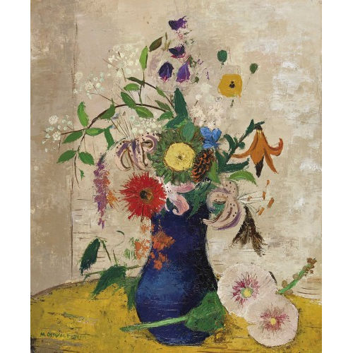 MARGHERITA OSSWALD-TOPPI : 'Blumenvase' (DOBIASCHOFSKY AUKTIONEN AG)