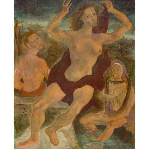 FELICE FILIPPINI : Komposition mit weiblichem Akt (DOBIASCHOFSKY AUKTIONEN AG)