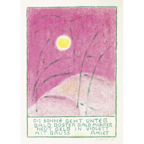 CUNO AMIET : Sonnenuntergang (DOBIASCHOFSKY AUKTIONEN AG)