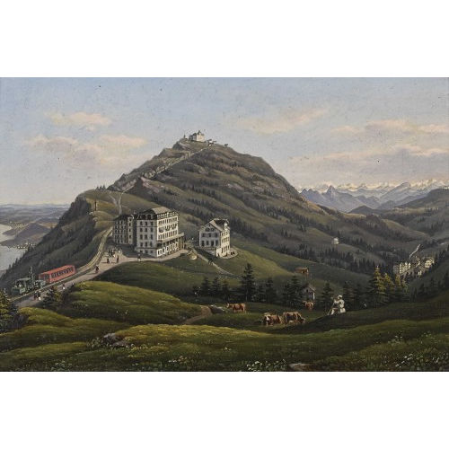 HUBERT SATTLER : Blick auf Rigi-Staffel (DOBIASCHOFSKY AUKTIONEN AG)