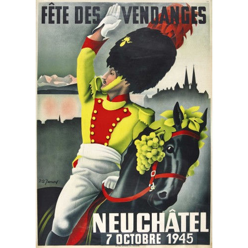 PIERRE-ALEXANDRE JUNOD : 'F�te de vendanges Neuch�tel 1945' (DOBIASCHOFSKY AUKTIONEN AG)