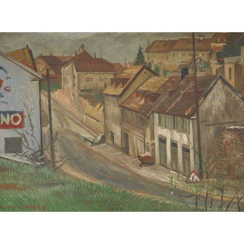 AUR�LE-REN� BARRAUD : Sommerliche Strassenpartie (DOBIASCHOFSKY AUKTIONEN AG)