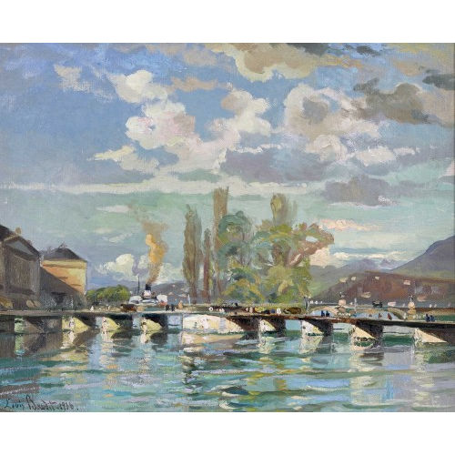 LOUIS-AM�D�E BAUDIT : 'Le Pont des Bergues' (DOBIASCHOFSKY AUKTIONEN AG)