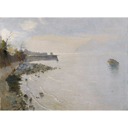 CHARLES PARISOD : 'See-Stimmung am Genfersee bei Lutry' (DOBIASCHOFSKY AUKTIONEN AG)